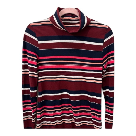 J.Crew Tops - JCrew striped turtleneck women’s S perfect for fall!
